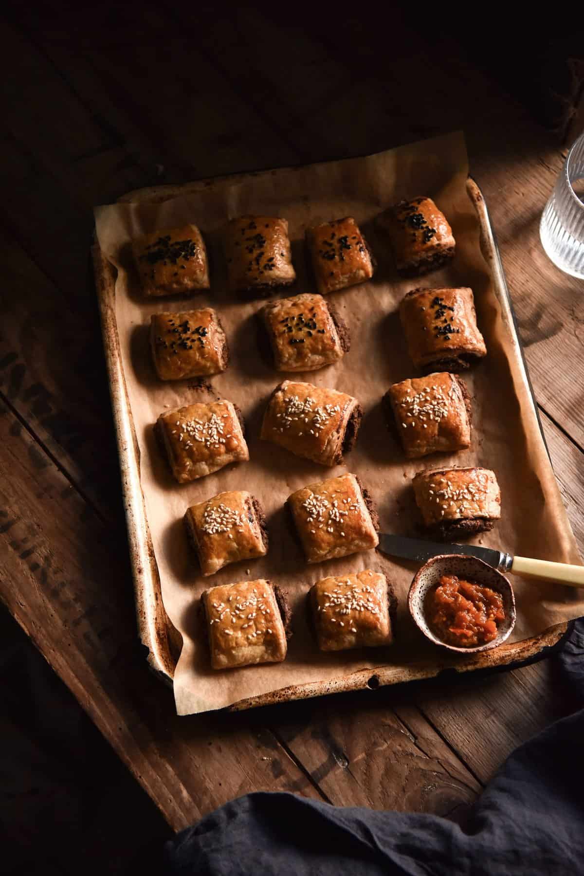 FODMAP friendly vegetarian sausage rolls (gluten free)