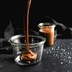 Dark roasted almond butter from www.georgeats.com