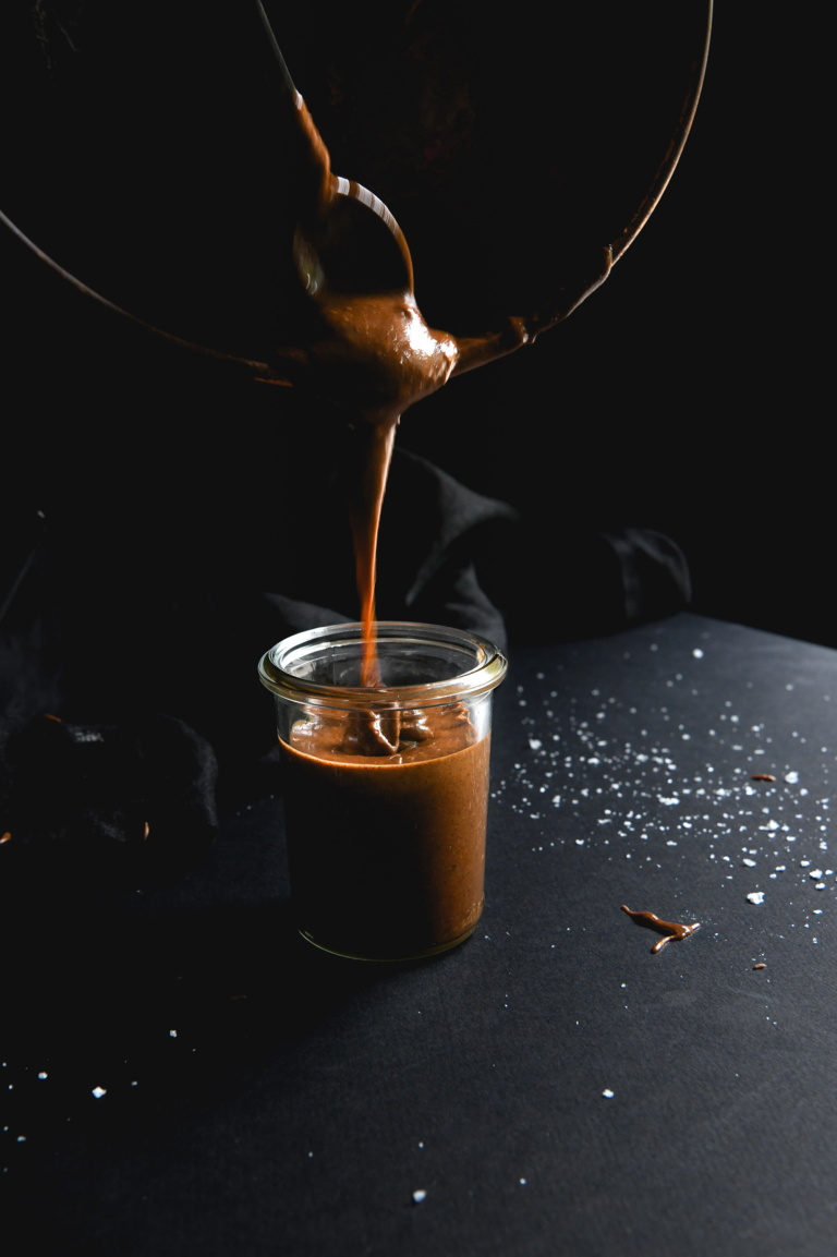 Dark roasted almond butter (in a Nutribullet) Eats