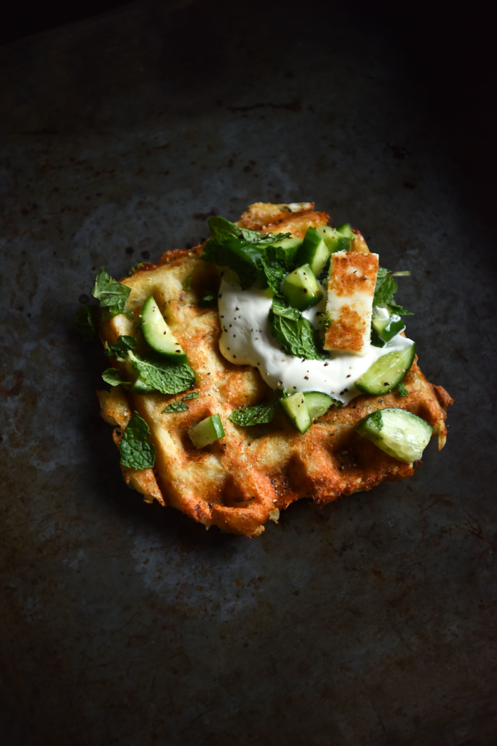 Three ingredient potato waffles (gluten free, grain free, FODMAP