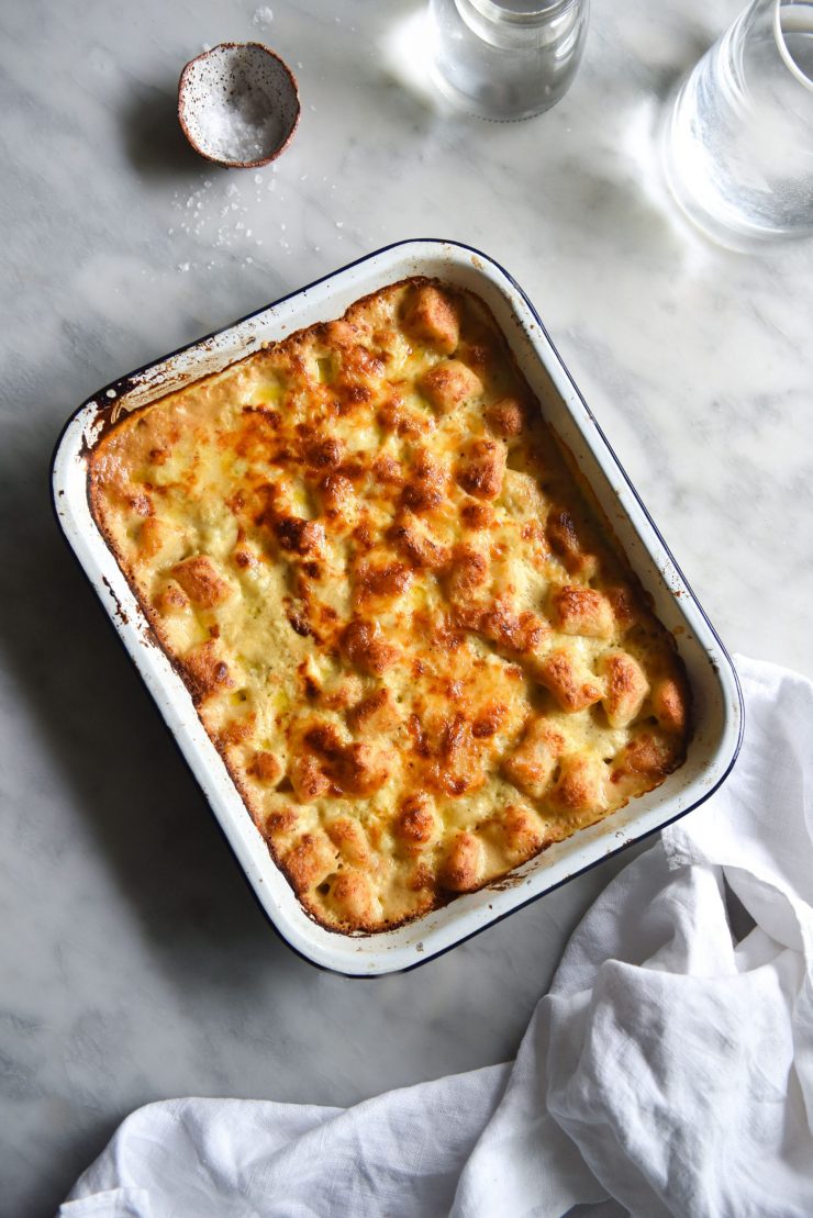 Gluten free gnocchi in a lactose free bechamel bake from www.georgeats.com | @georgeats