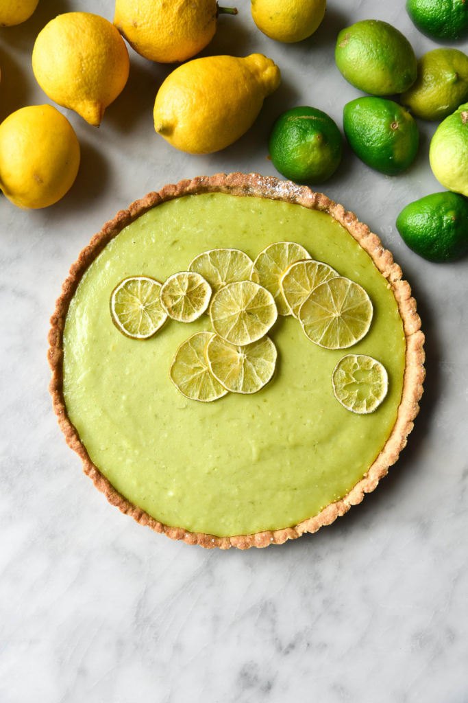 Glutenfree lime curd tart with graham cracker crust (FODMAP friendly) Eats