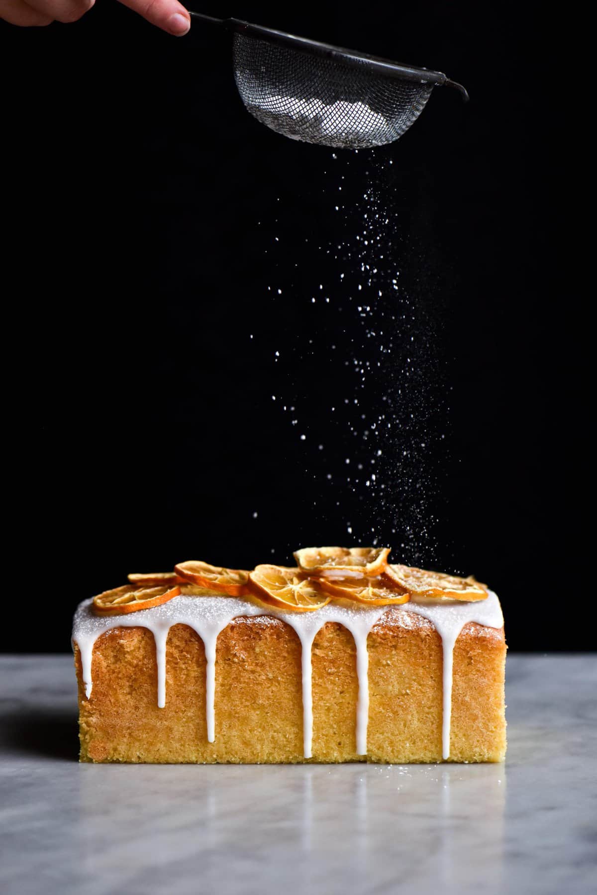 Gluten free lemon drizzle cake (FODMAP friendly, nut free, no xanthan gum)