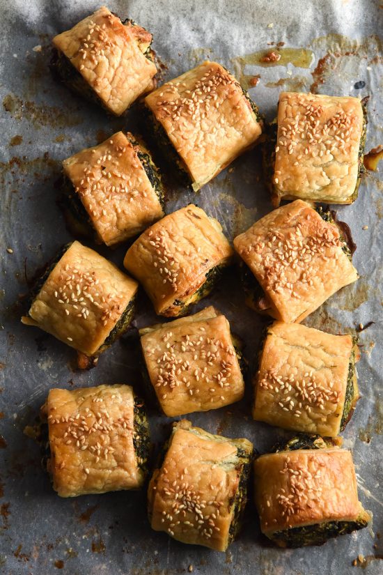 FODMAPfriendly spinach feta rolls (gluten free, nut free option