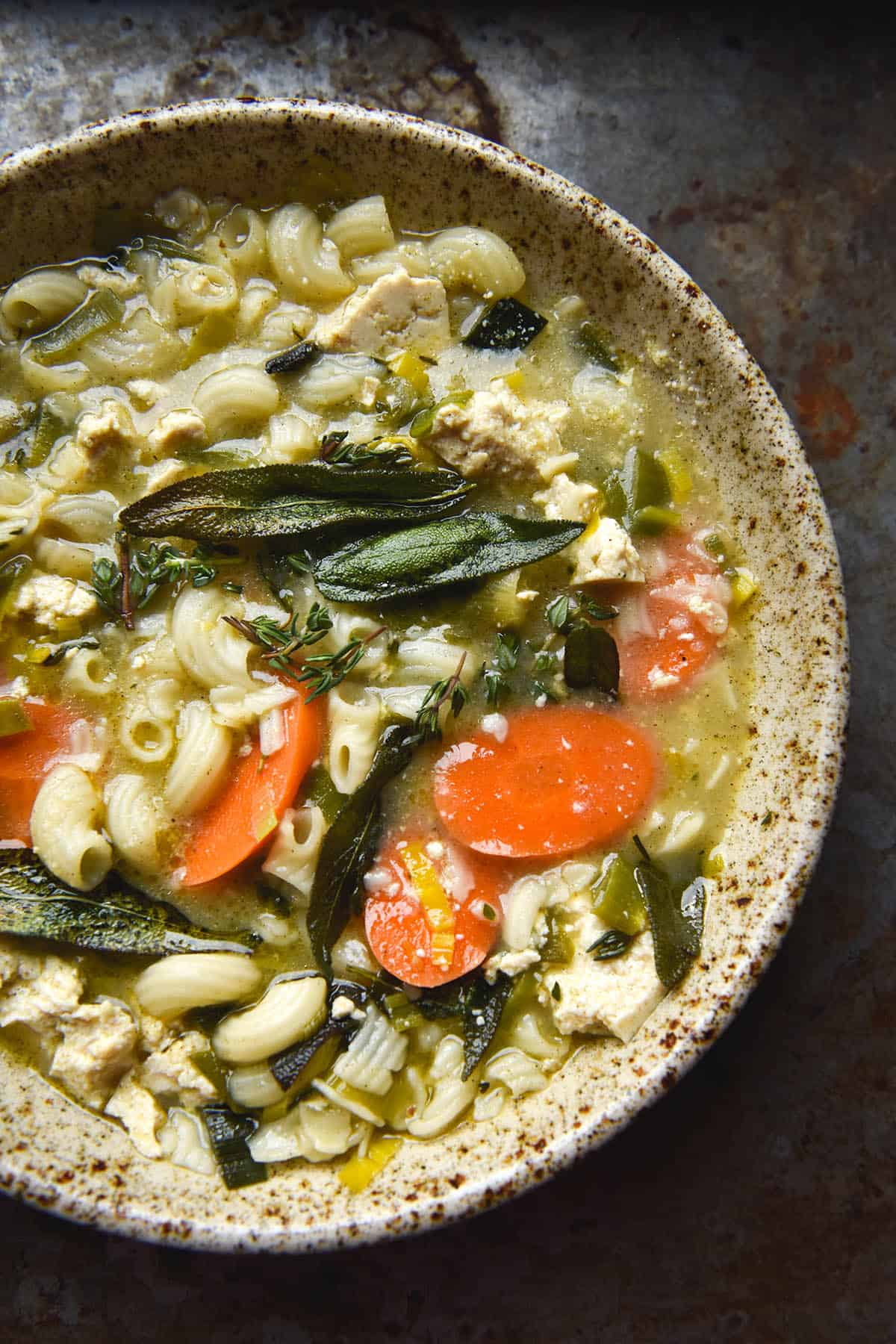 One Pot Vegan Chicken Noodle Soup - From My Bowl