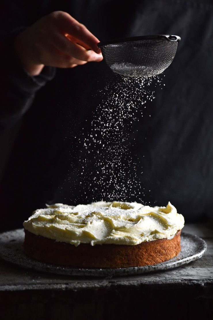 Peanut Butter and Jelly Banana Cake - The Salty Cooker