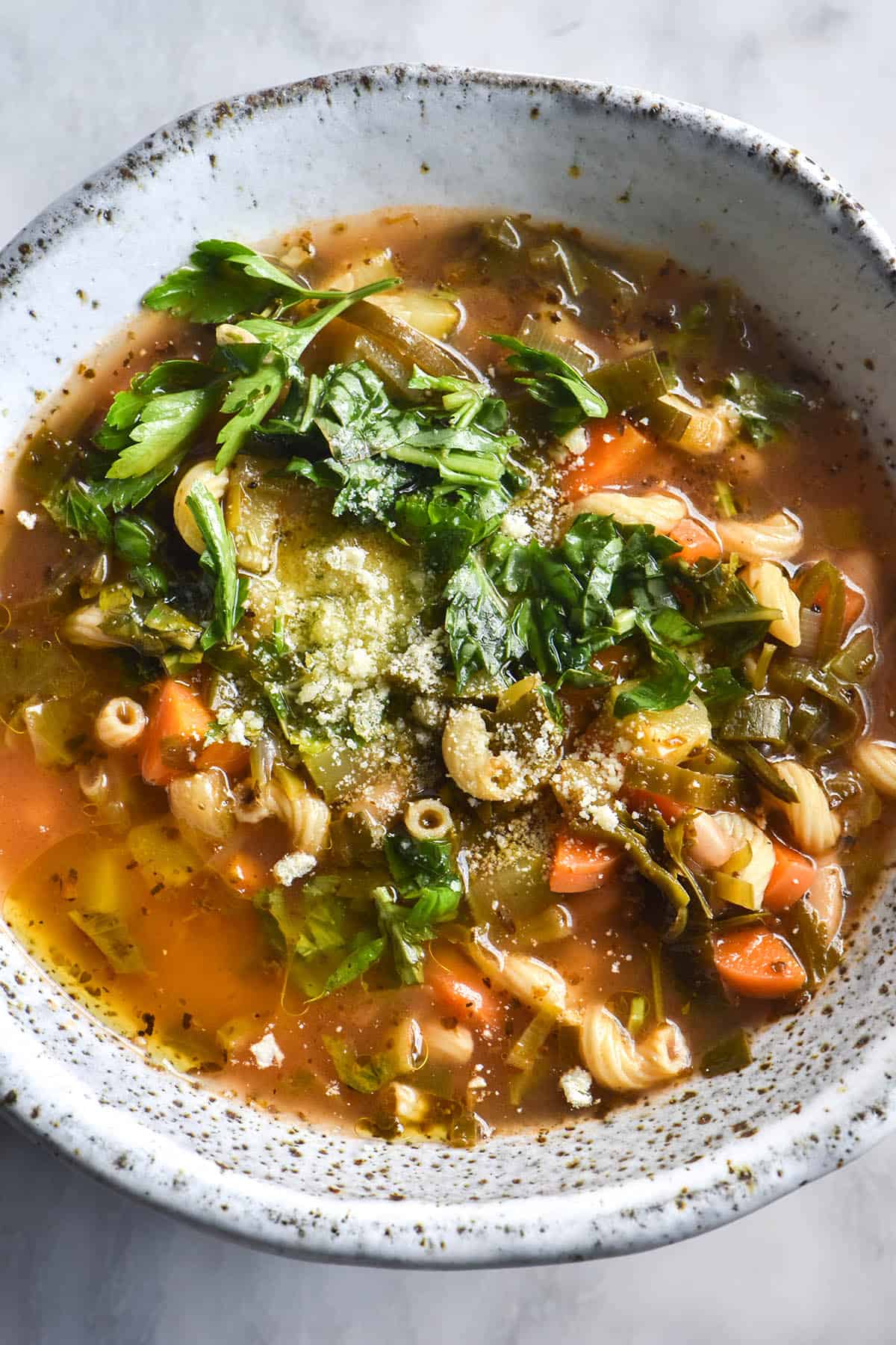 Low FODMAP minestrone soup - George Eats