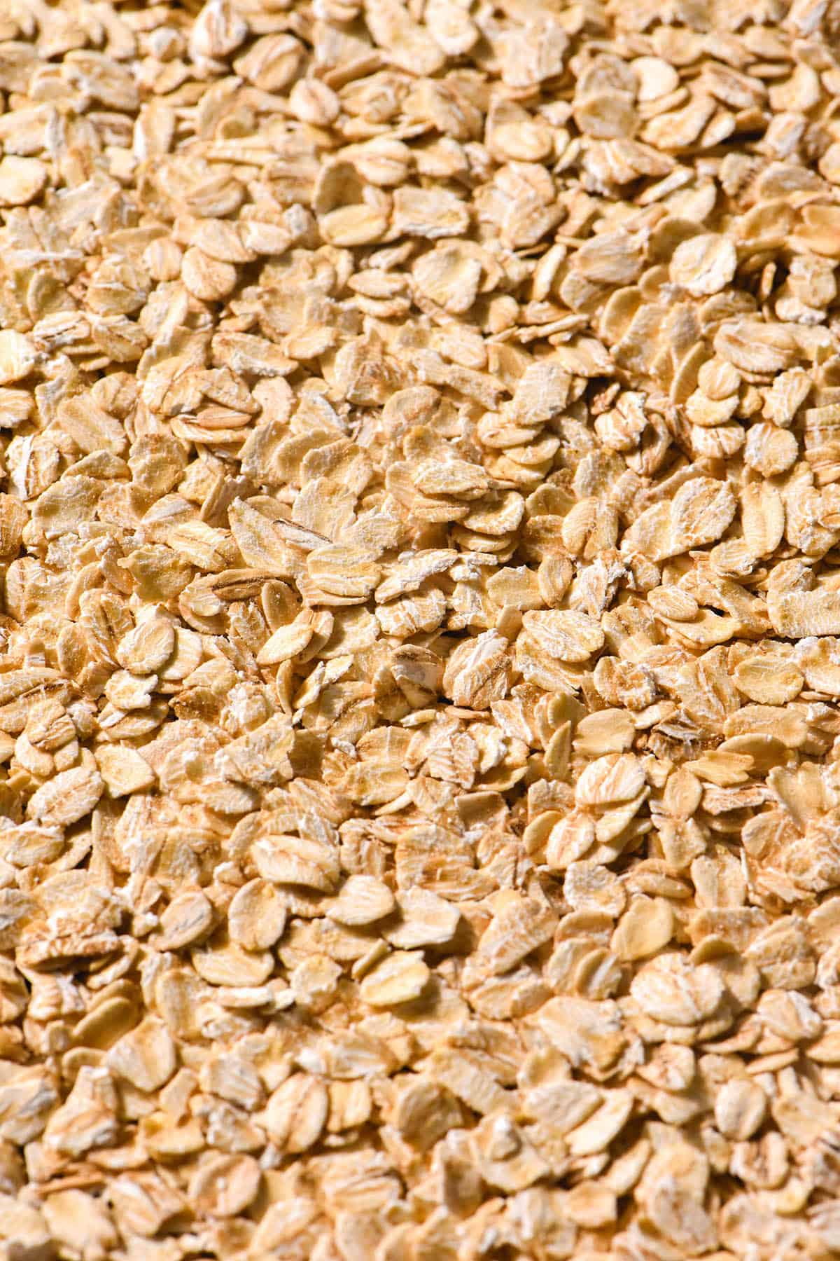 An aerial image of rolled oats