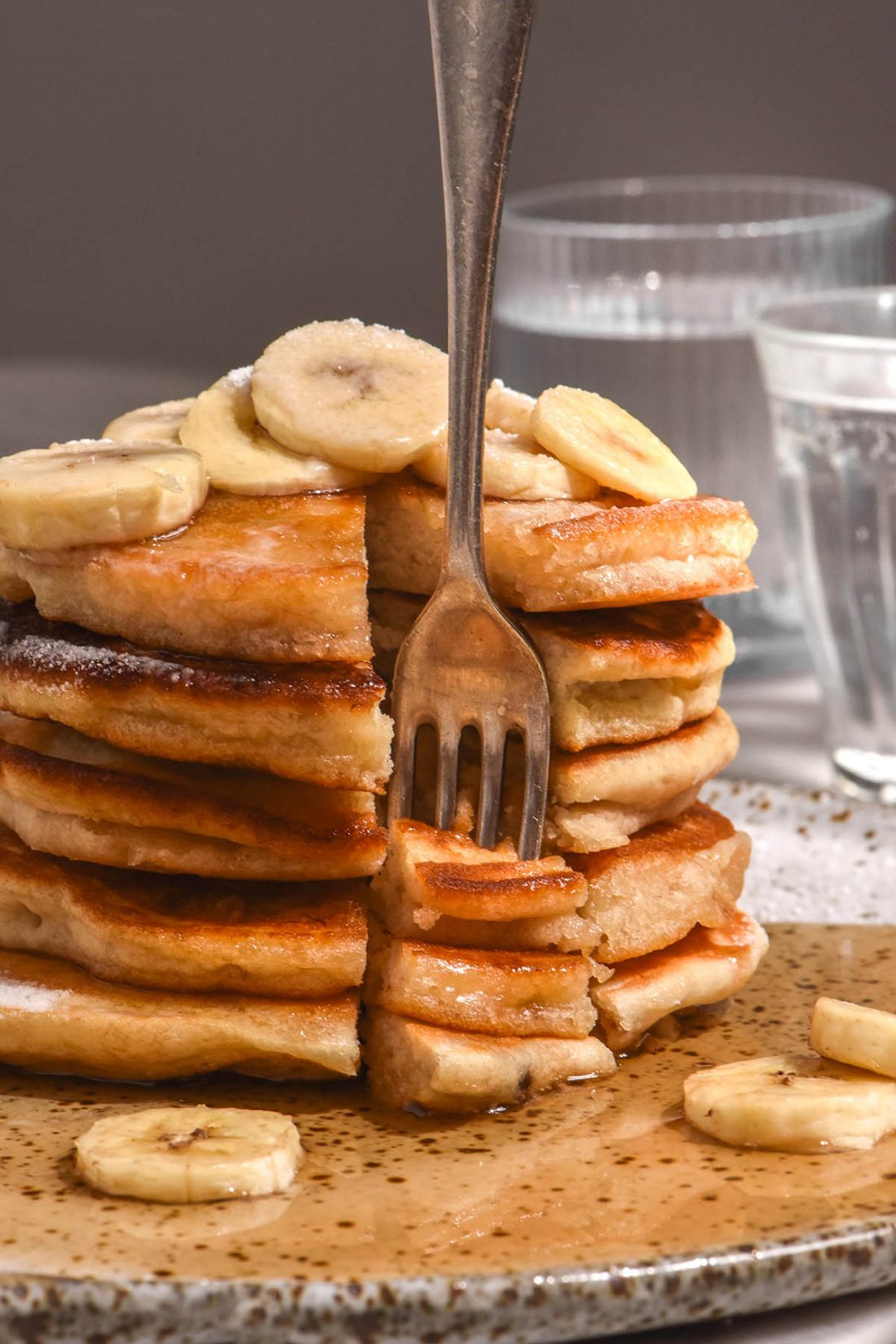 Gluten free banana pancakes (egg free) Eats