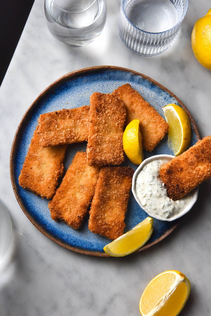 Vegan fish fingers (gluten free) Eats