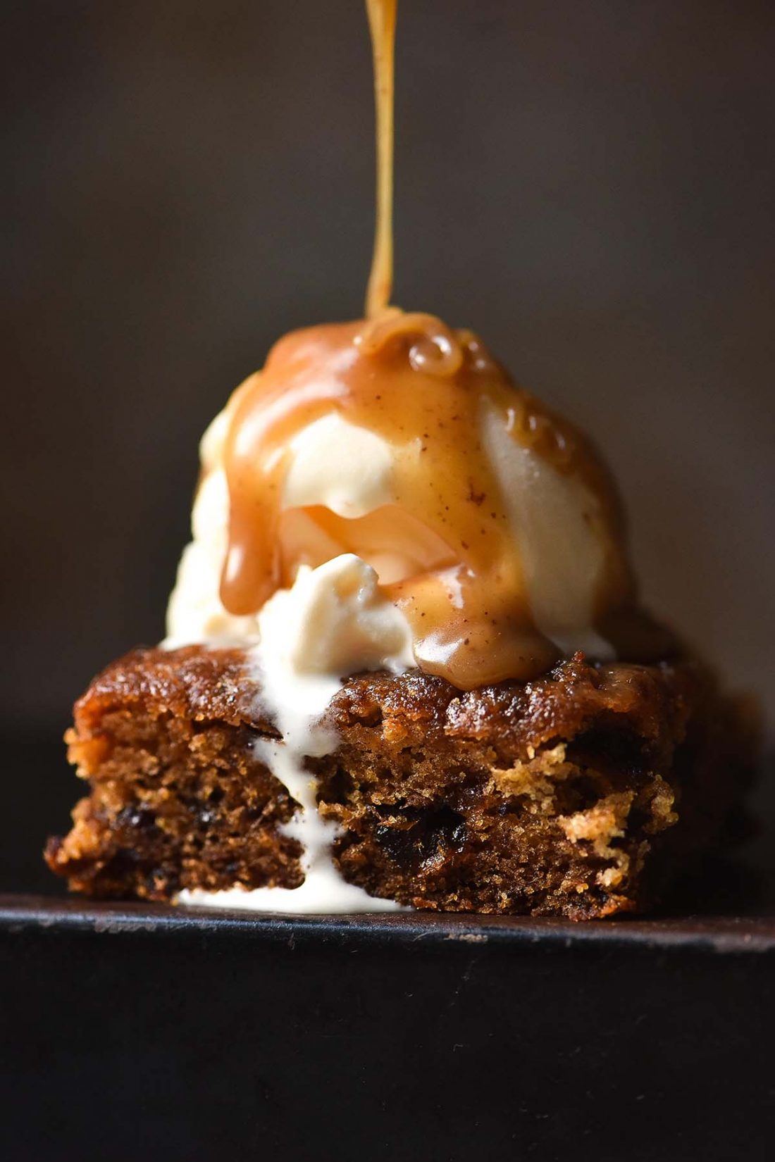 Gluten free sticky date pudding (no eggs) - George Eats