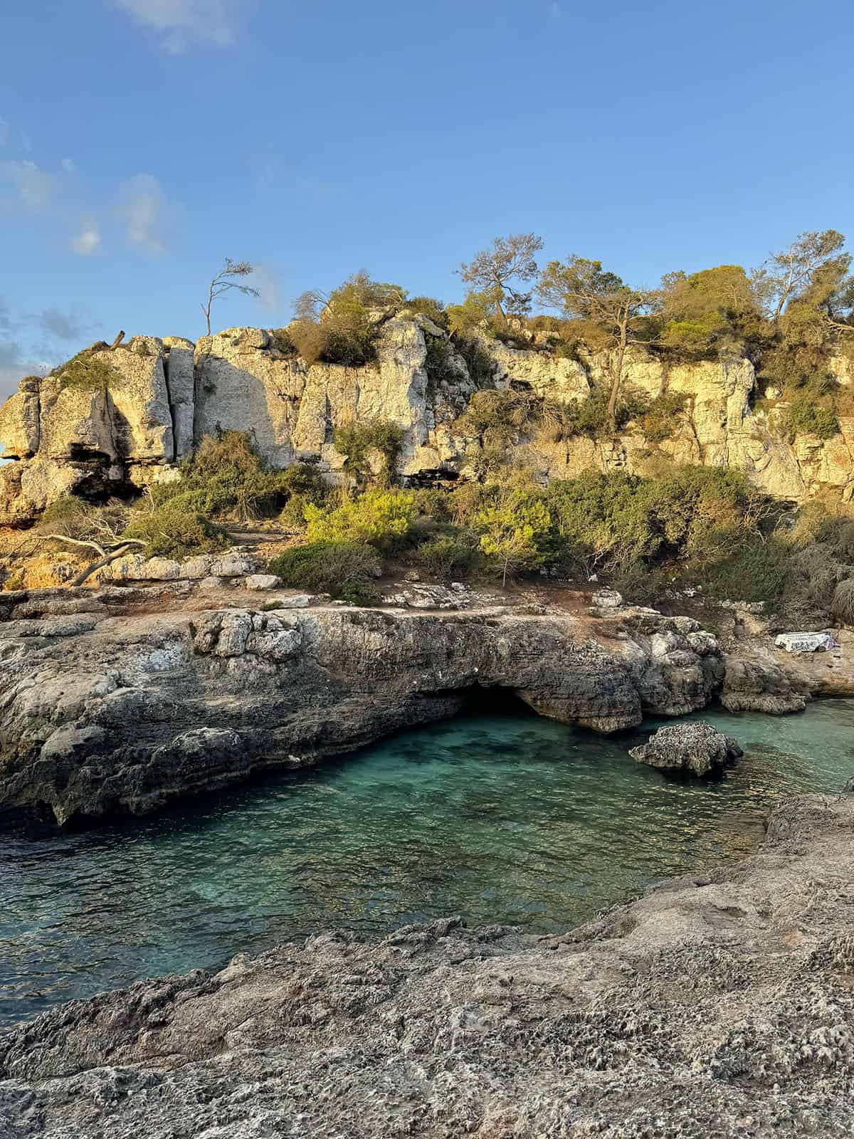 An image of the cove of Cala S'Almunia, Mallorca 