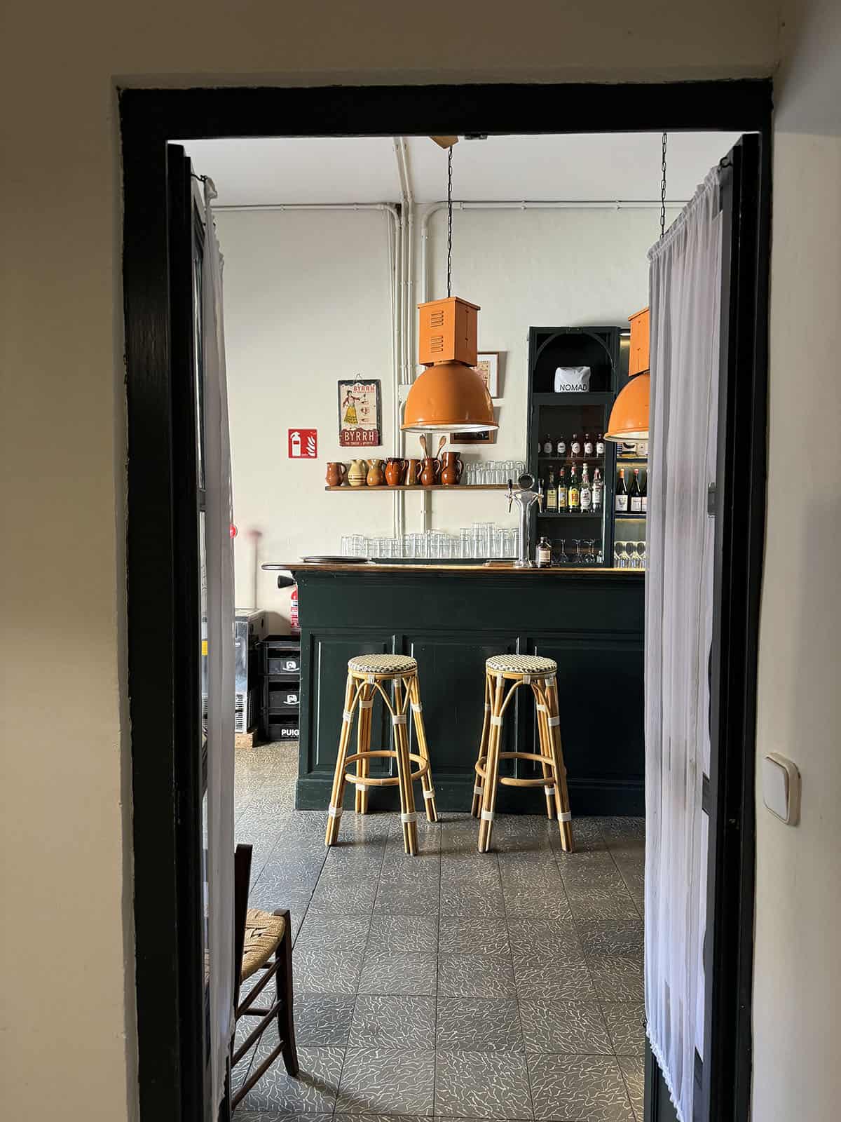 The interior of Bar Bodega Biniaraix, Mallorca