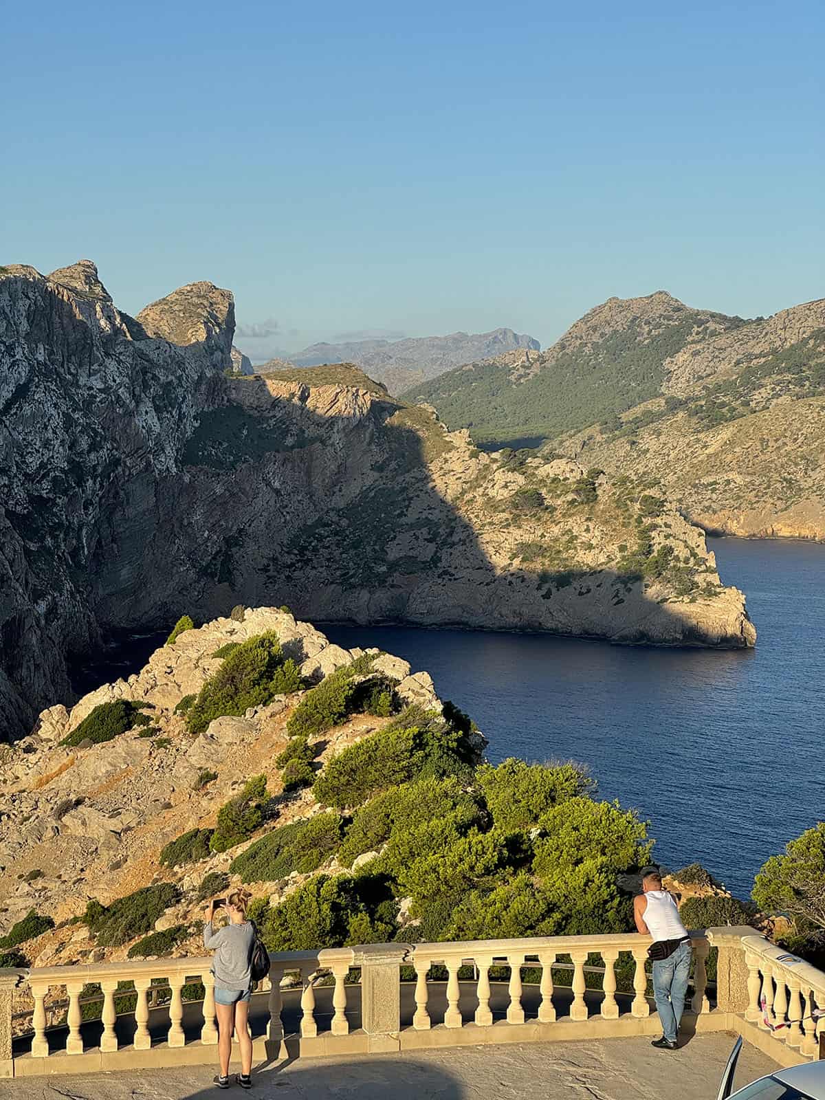 An image of the views of the rugged coastline as seen from Cap De Formentor lighthouse in Mallorca