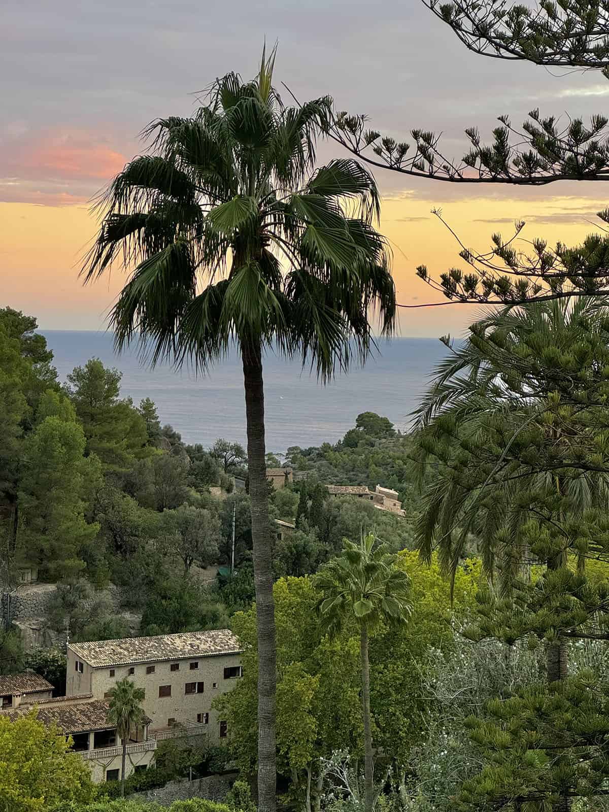 An image of the view of Deia from an Annex room in Es Moli