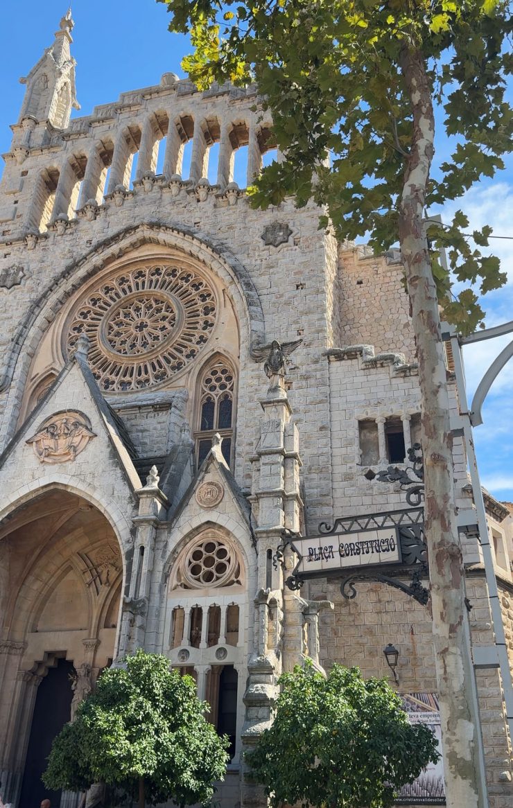 The Church of Bartholomew in Plaza De La Constitutión, Soller, Mallorca