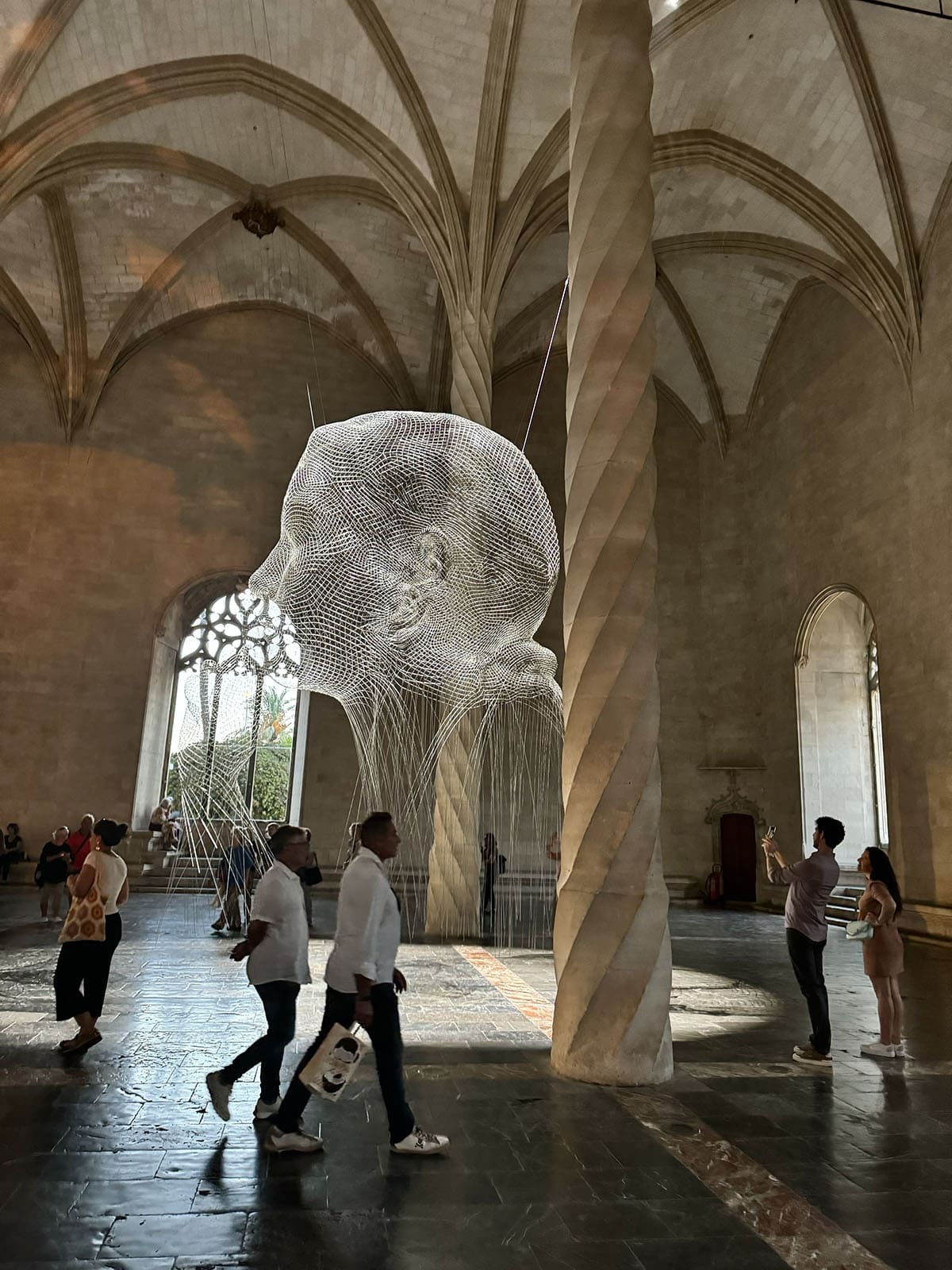 An art exhibit in La Llotja, Palma De Mallorca