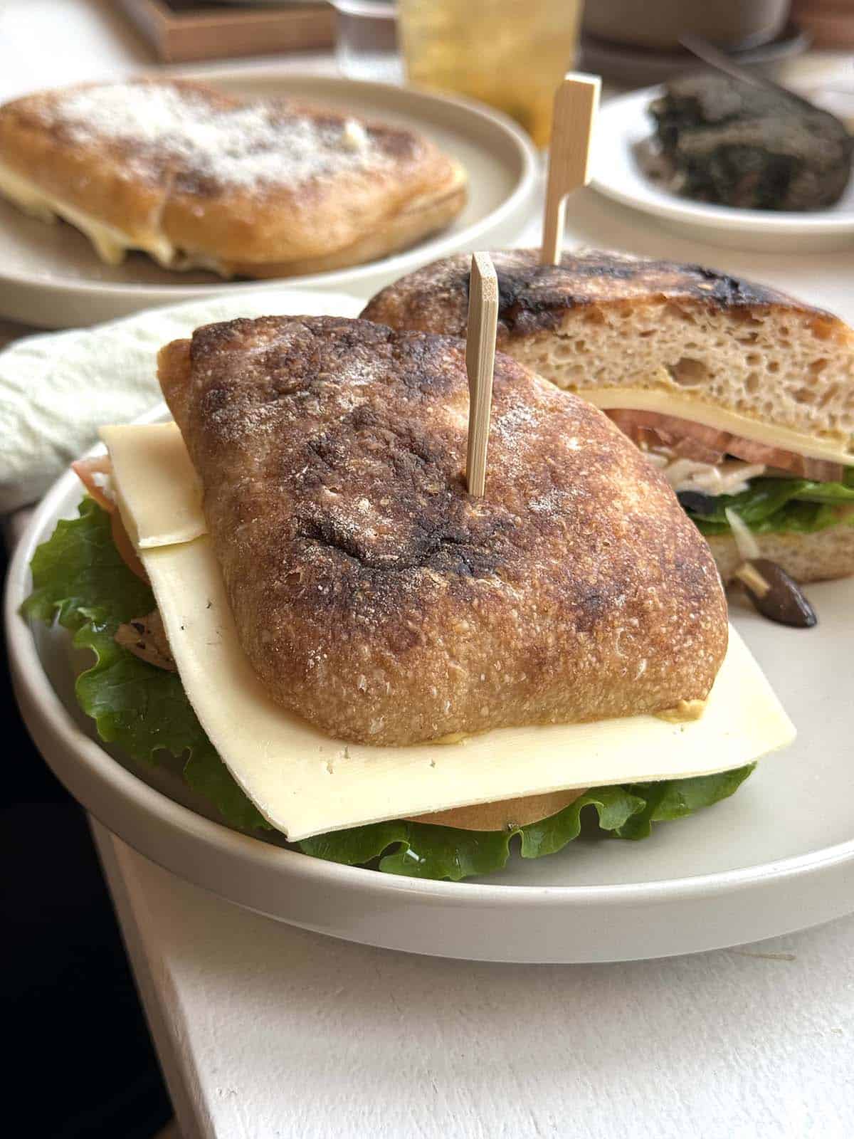 Gluten free vegetarian sandwiches at Sunny Bread in Seoul, South Korea