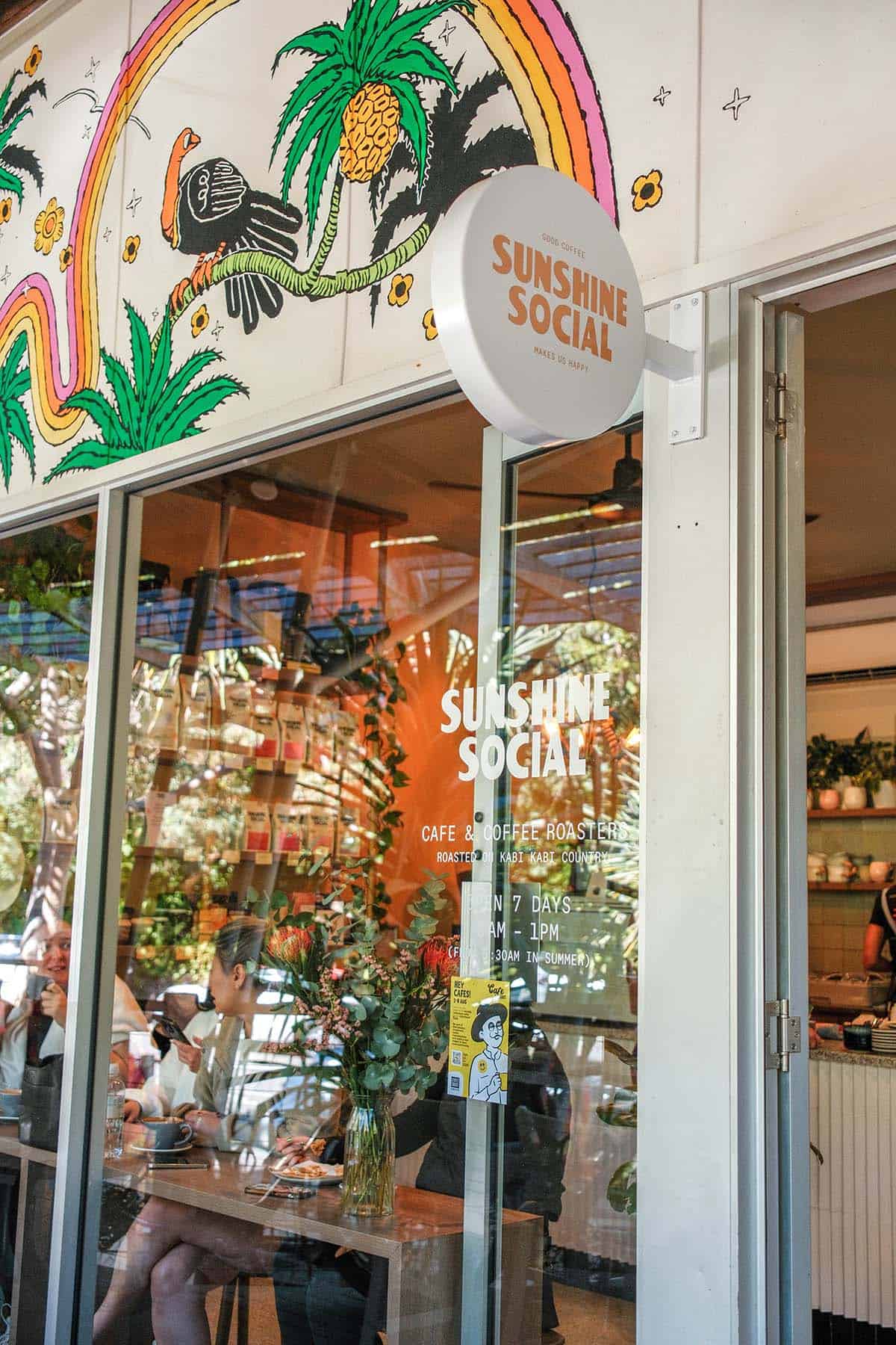Sunshine Social coffee shop in Sunshine Beach, Noosa