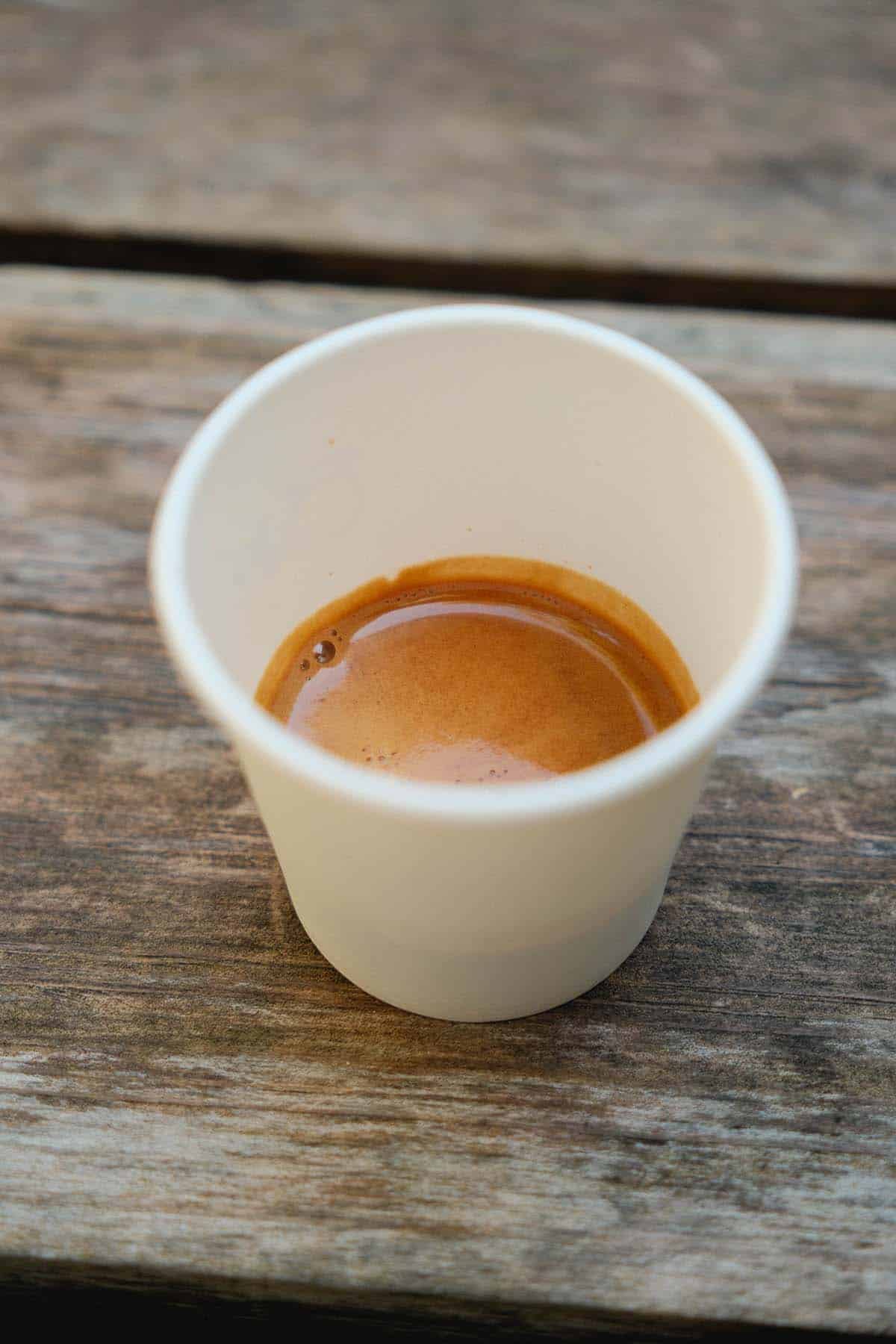Coffee from Deus Ex Machina in Noosa Heads, Queensland