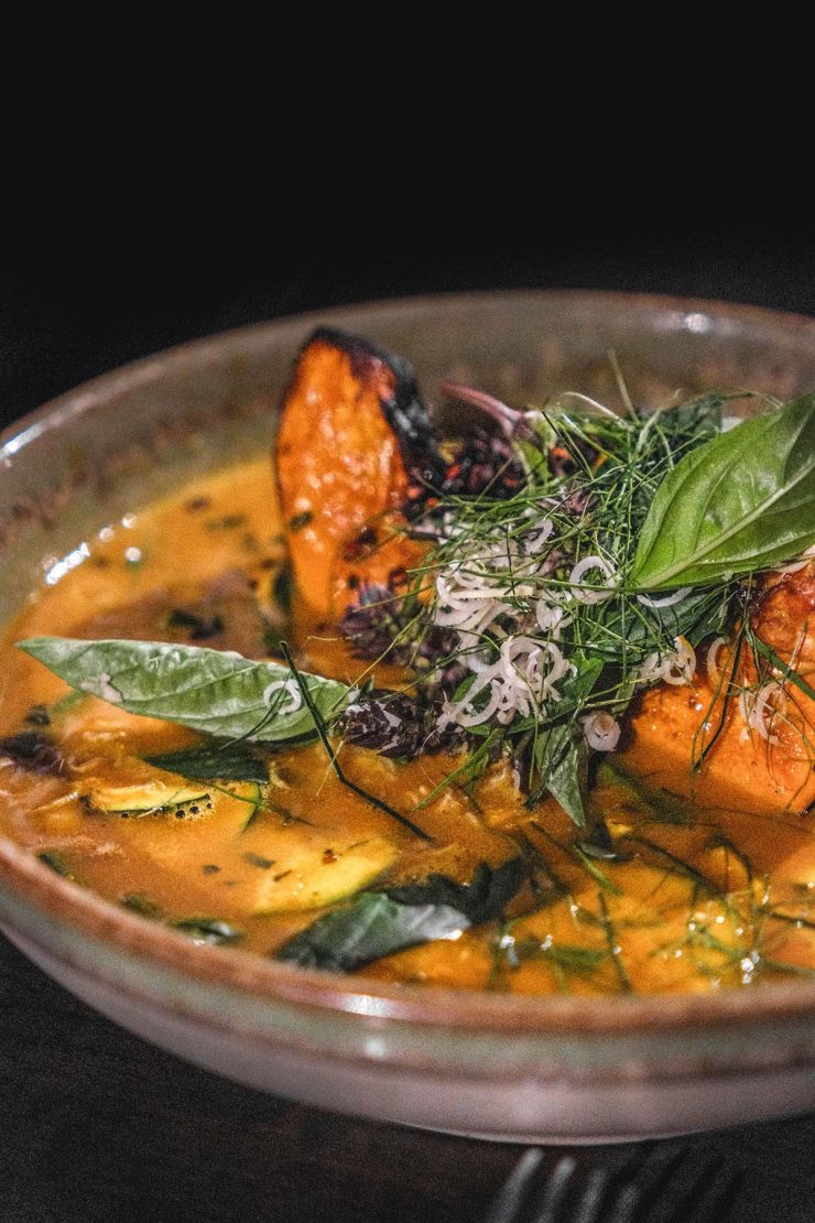 Vegetarian curry at Sum Yung Guys in Noosa, Australia