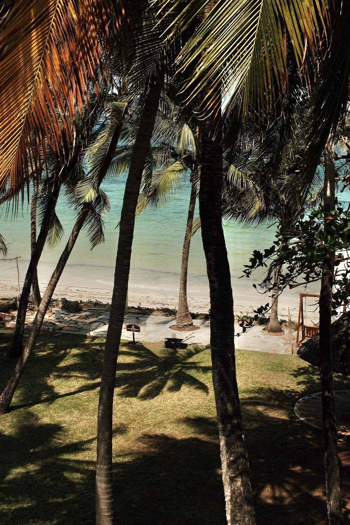 A view of the ocean from an ocean room at Sarova Whitesands, Mombasa