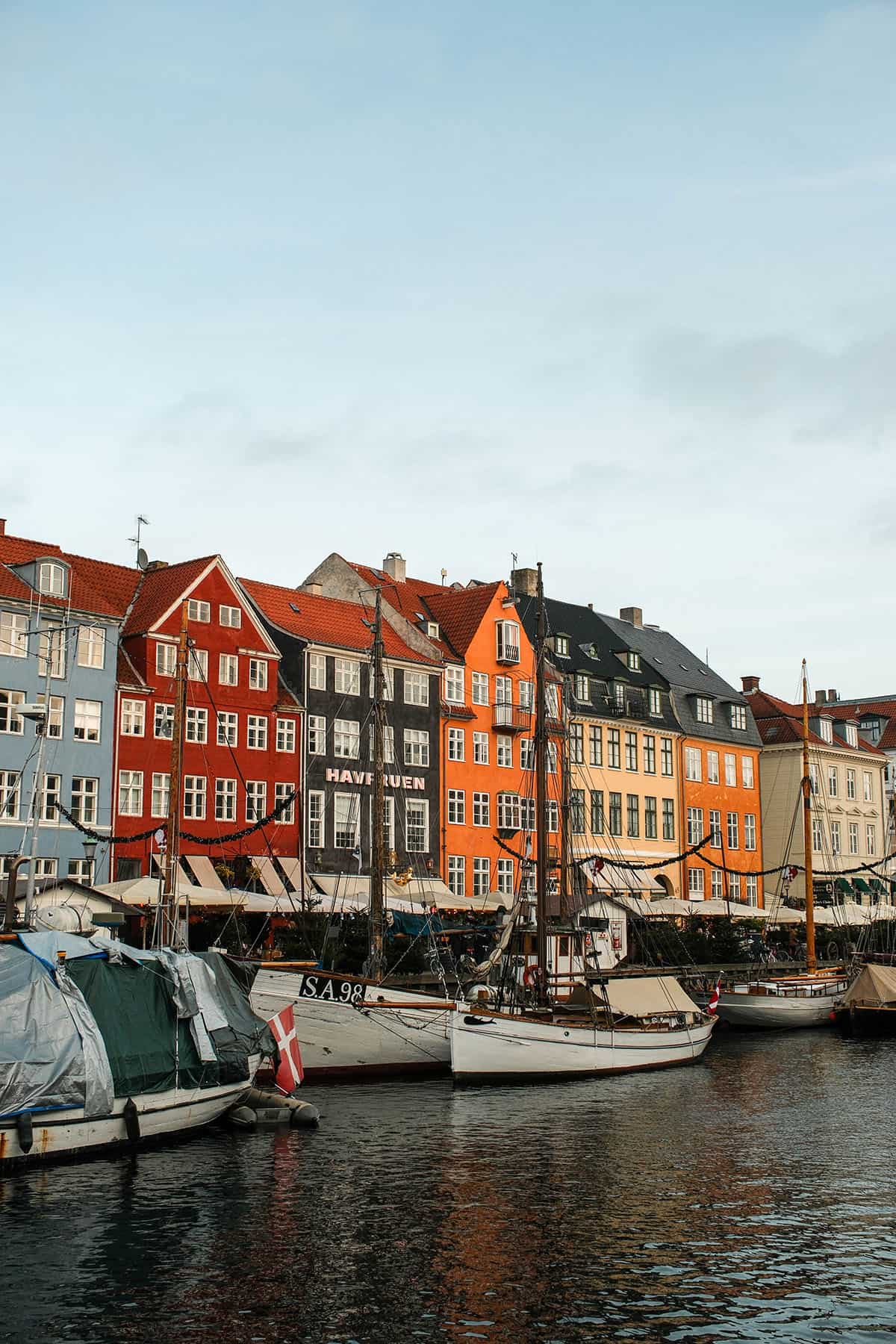 An image of Nyhavn Harbour in Copenhagen, Denmark